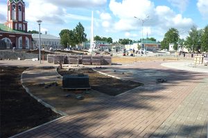 Брусчатка для Площади свободы, в г Глазов